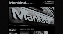 Desktop Screenshot of mankindhairsalon.co.uk
